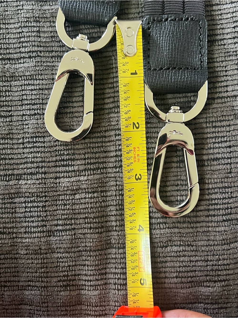 Longchamp Black Nylon & Silver Shoulder Strap! - Picture 5 of 6